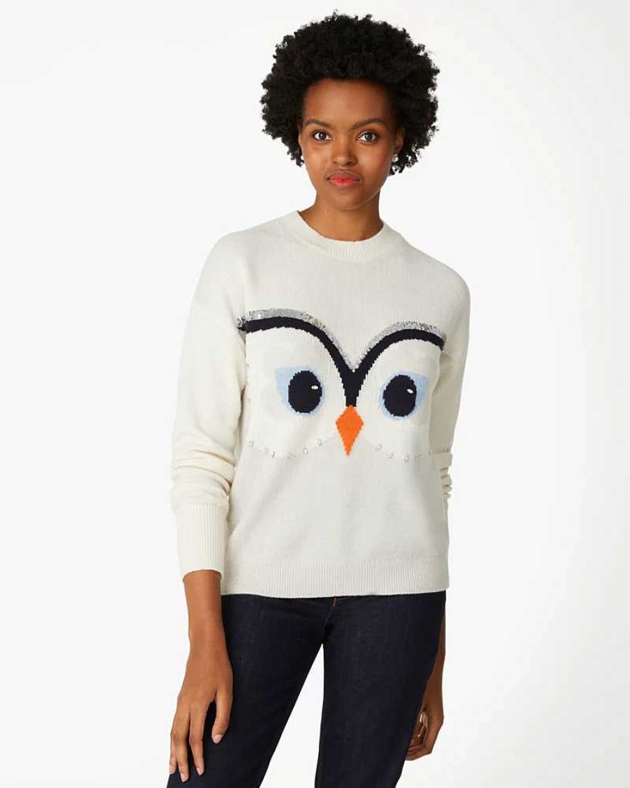 Handbags Kate Spade Outlet | Hoot Embellished Owl Sweater