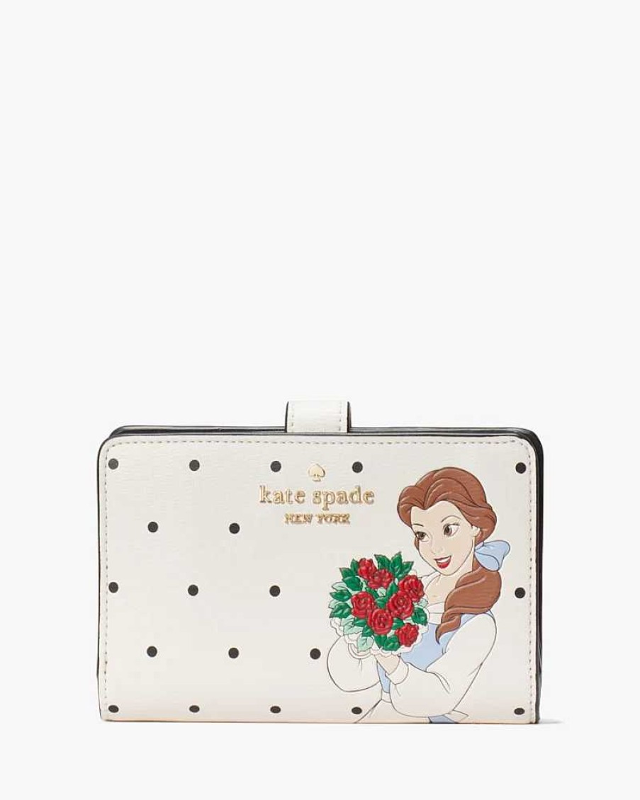 Handbags Kate Spade Outlet | Disney X Kate Spade New York Beauty And The Beast Medium Compact Bifold Wallet