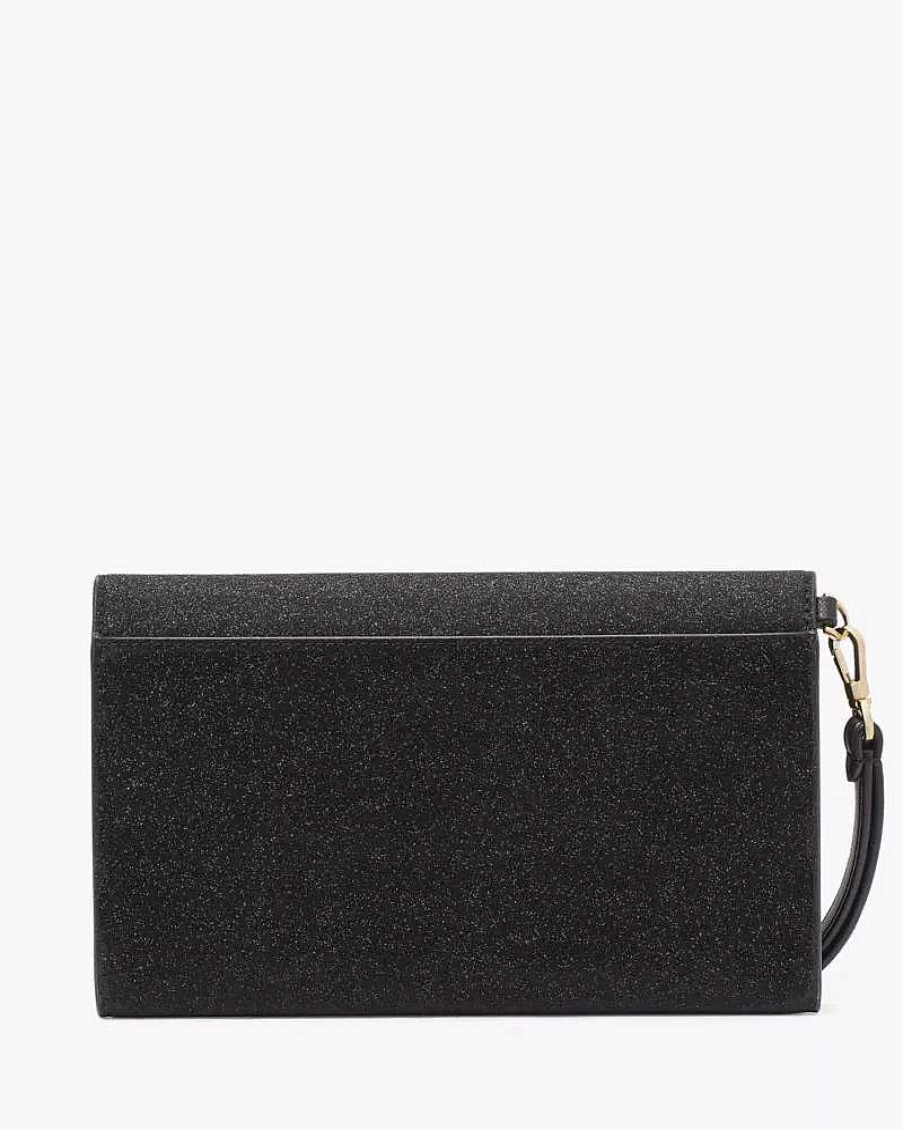 Wallets Kate Spade Outlet | Glimmer Boxed Medium Flap Wristlet