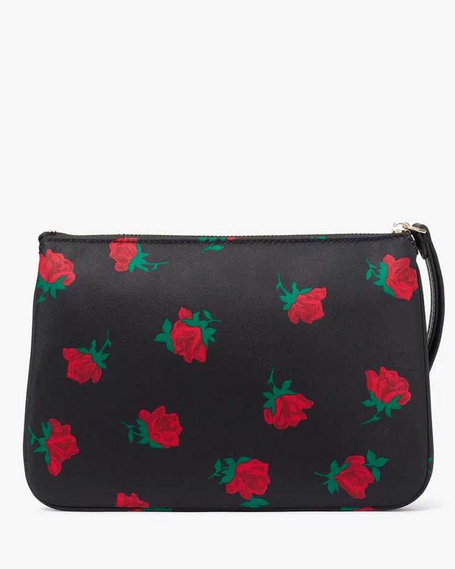 Wallets Kate Spade Outlet | Chelsea Rose Toss Printed Medium Wristlet Pouch