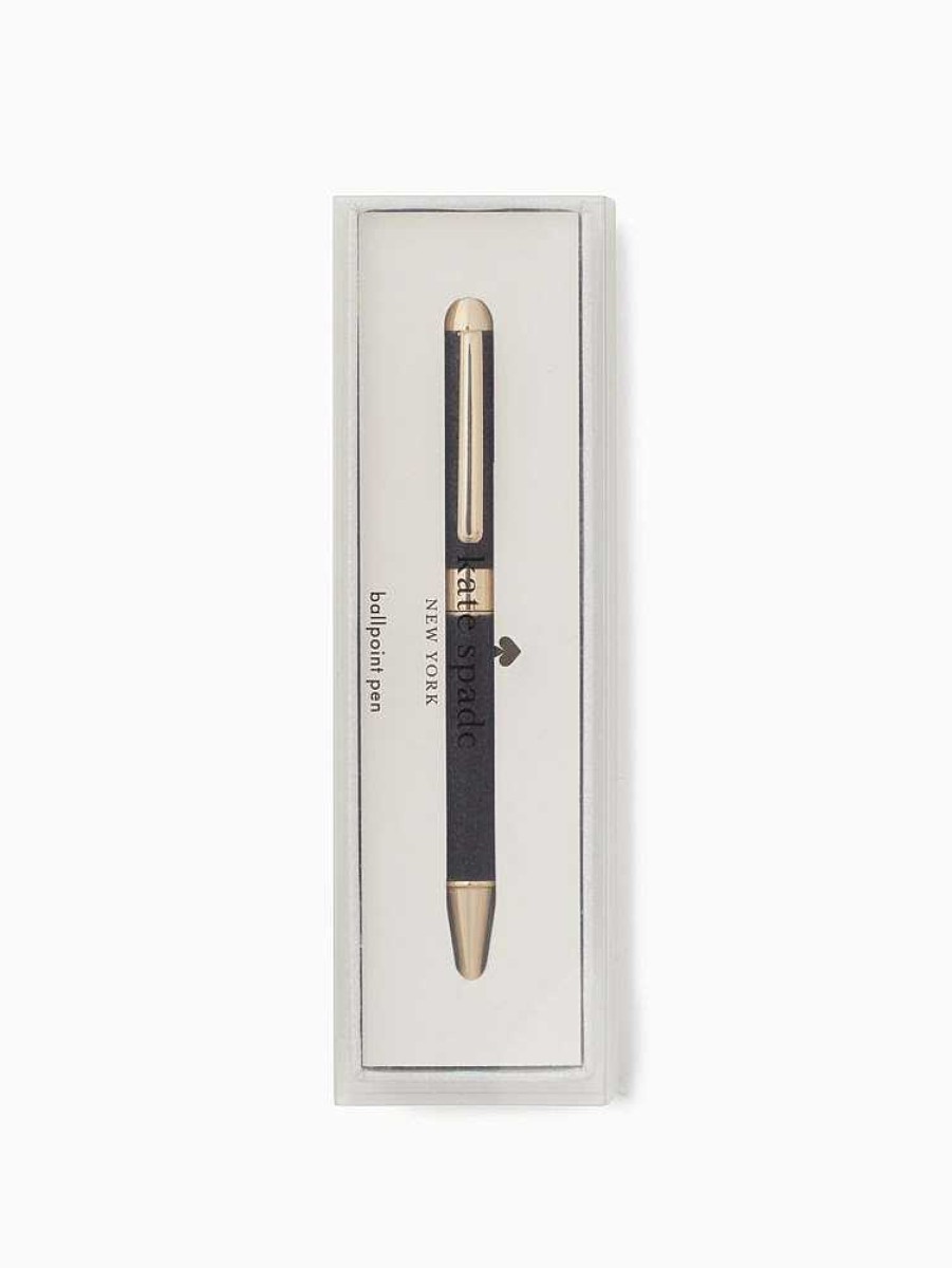 Accessories Kate Spade Outlet | Black Glitter Ballpoint Pen