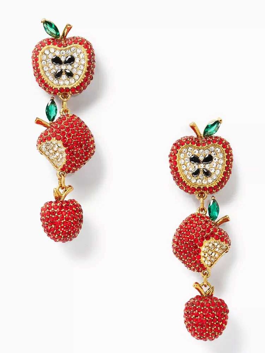 Jewelry Kate Spade Outlet | Apple Of My Eye Pave Dangle Earrings