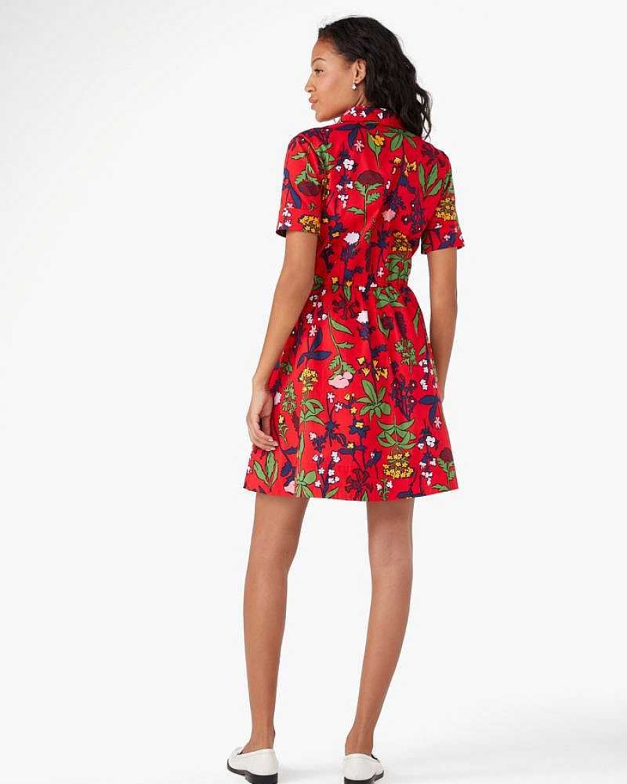 Clothing Kate Spade Outlet | Botanical Garden Tie-Waist Shirtdress