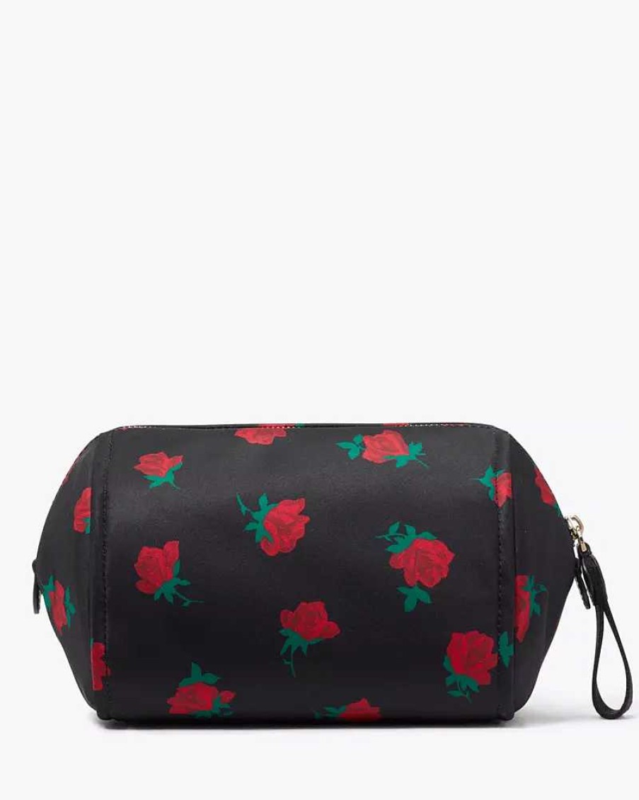 Accessories Kate Spade Outlet | Chelsea Rose Toss Printed Medium Cosmetic Case