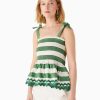 Clothing Kate Spade Outlet | Beach Time Stripe Smocked Top