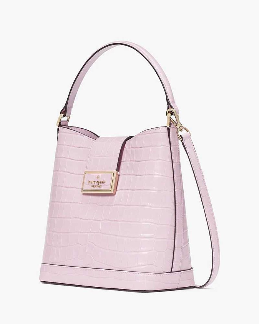 Handbags Kate Spade Outlet | Reegan Croc Embossed Bucket Bag