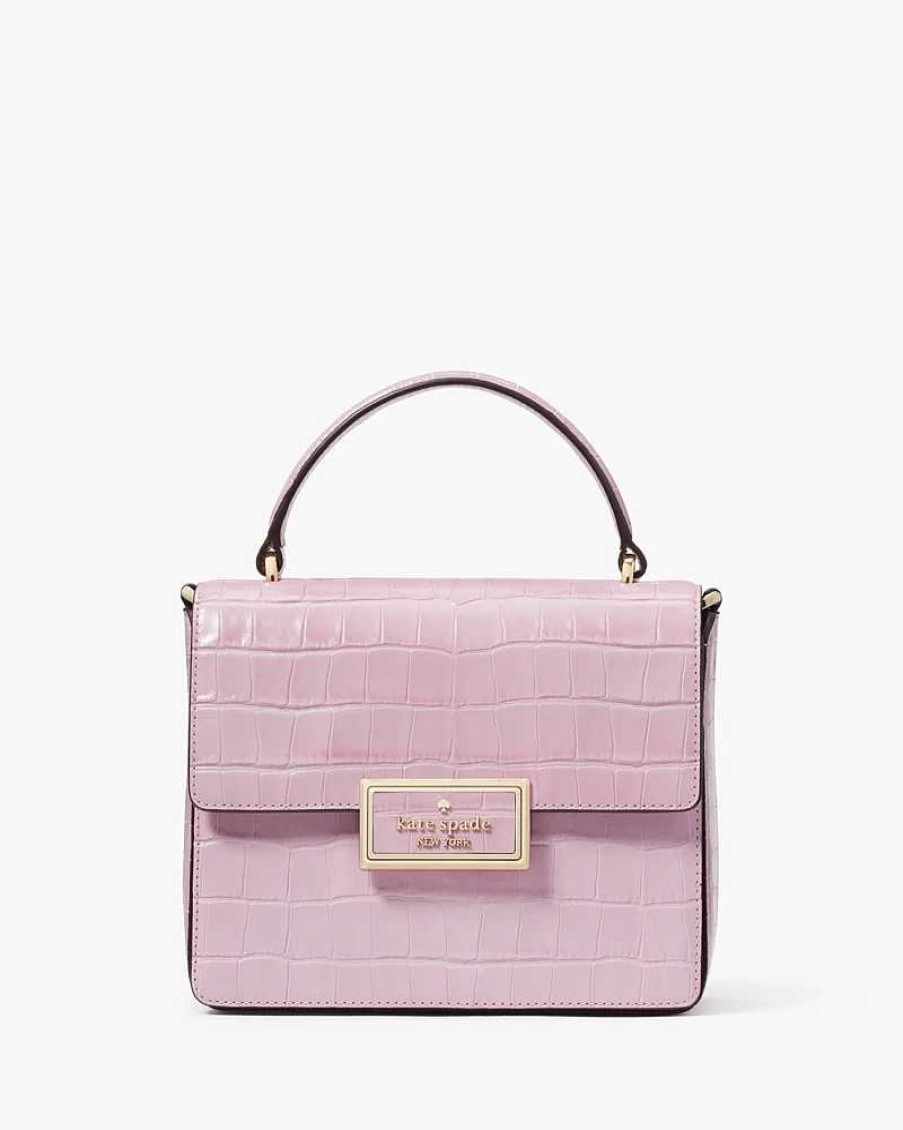 Handbags Kate Spade Outlet | Reegan Croc Embossed Top Handle Crossbody