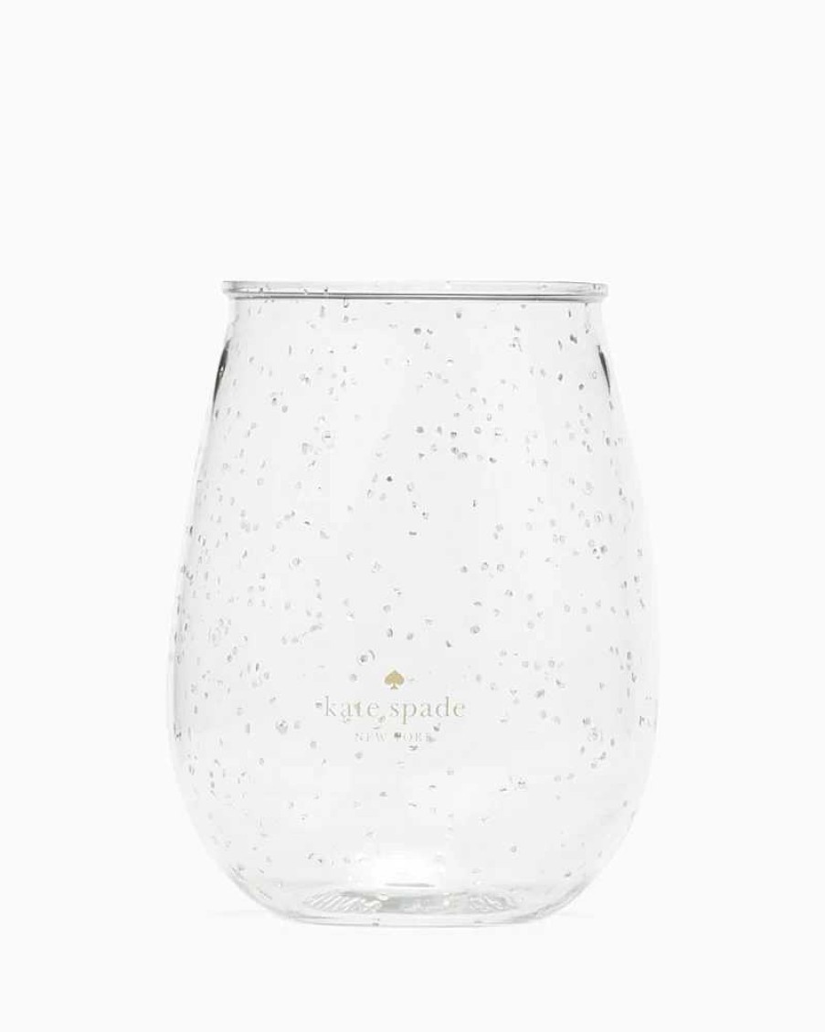 Accessories Kate Spade Outlet | Glitter Acrylic Stemless Wine Glass Set