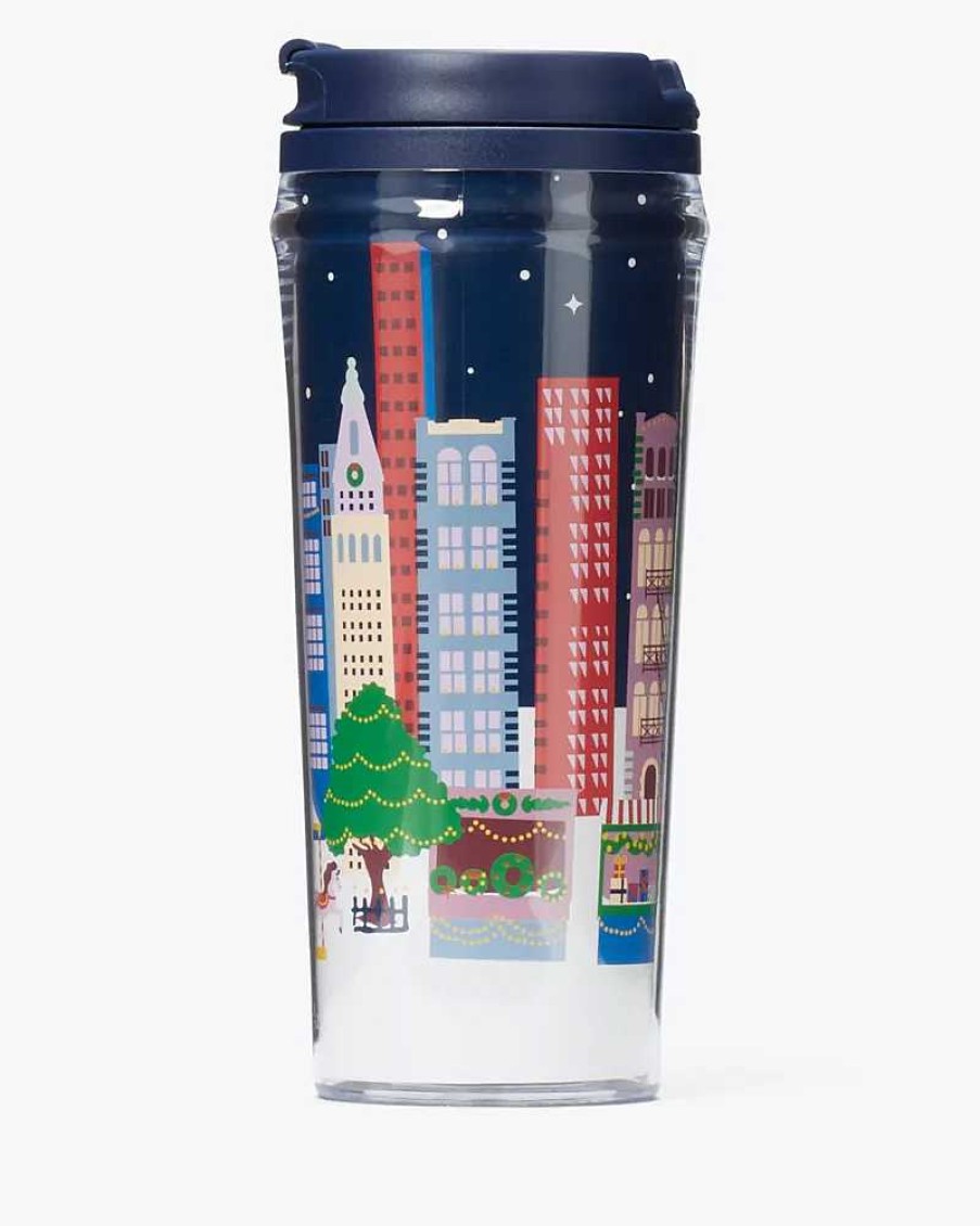 Accessories Kate Spade Outlet | Winter Village Acrylic Thermal Mug