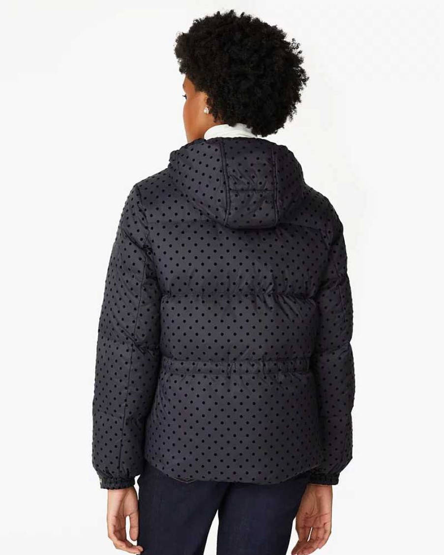 Clothing Kate Spade Outlet | Flocked Dot Short Puffer