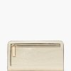 Wallets Kate Spade Outlet | Dumpling Croc Embossed Large Slim Bifold Wallet