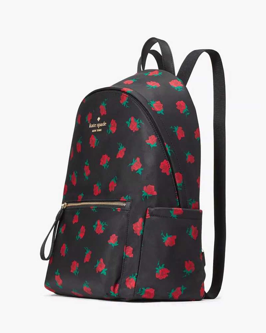 Handbags Kate Spade Outlet | Chelsea Rose Toss Printed Large Backpack