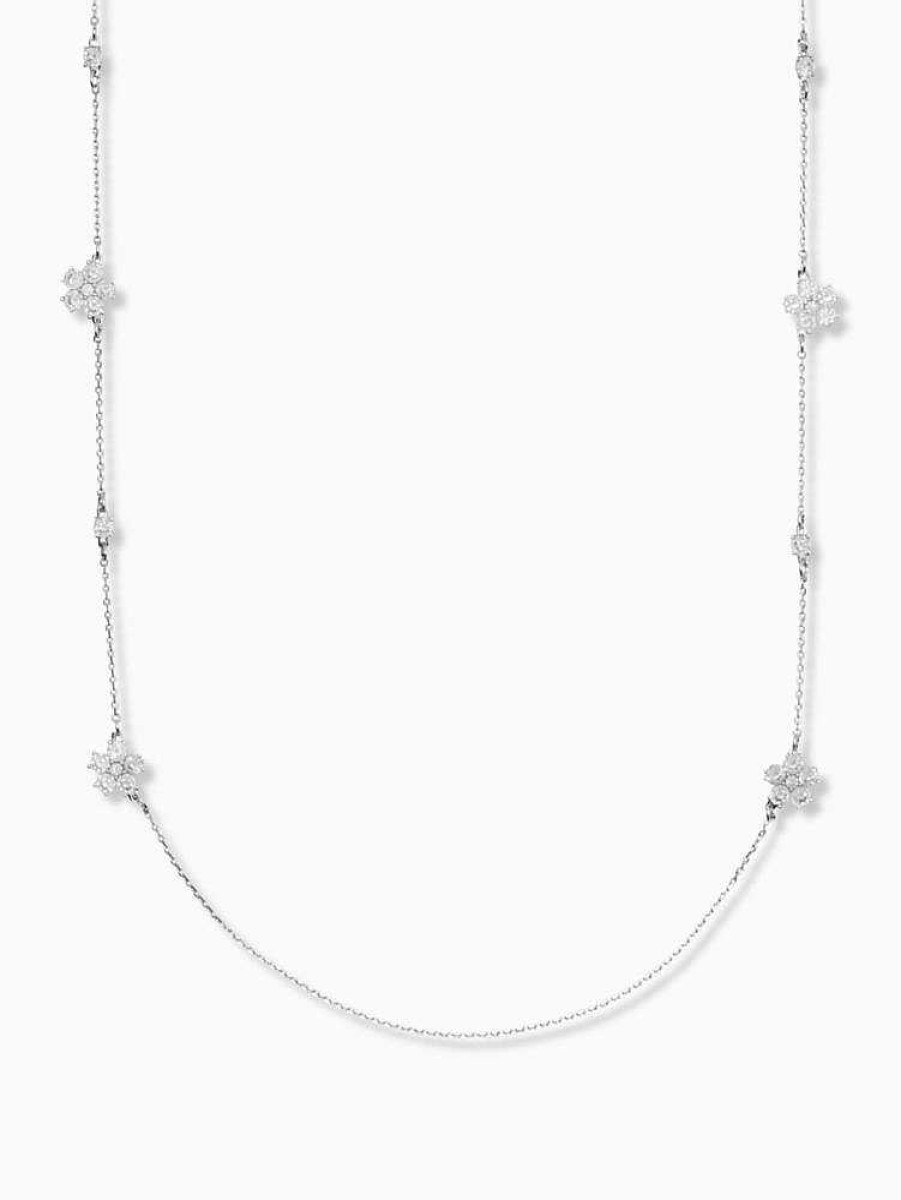 Jewelry Kate Spade Outlet | Gleaming Gardenia Flower Scatter Necklace