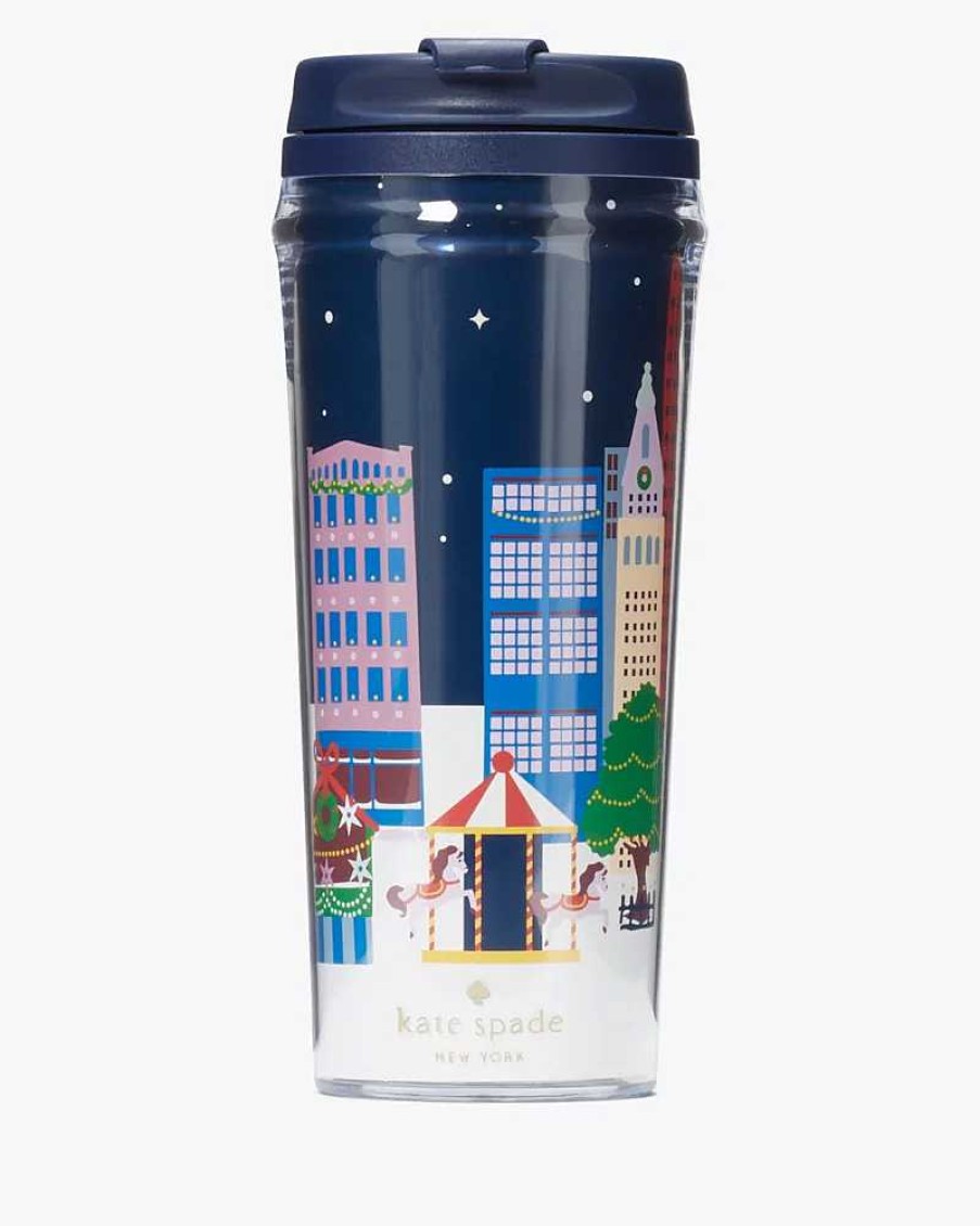 Accessories Kate Spade Outlet | Winter Village Acrylic Thermal Mug