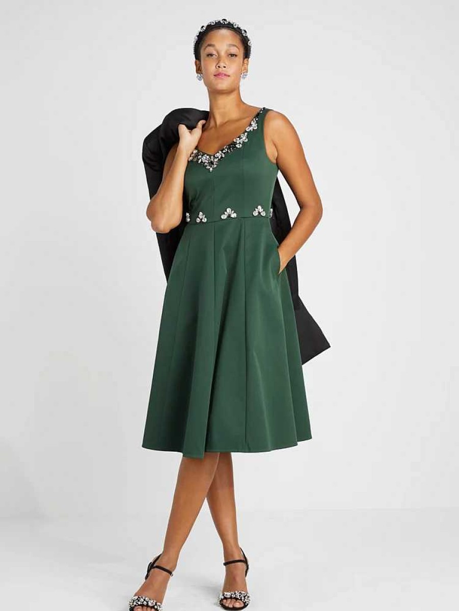 Clothing Kate Spade Outlet | Embellished Faille Grace Dress