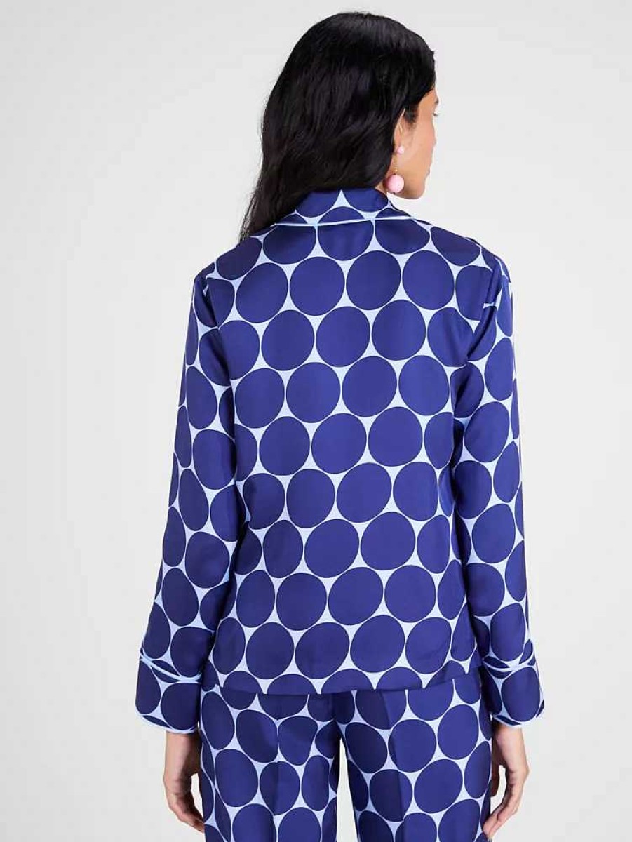 Clothing Kate Spade Outlet | Joy Dot Silk Twill Shirt