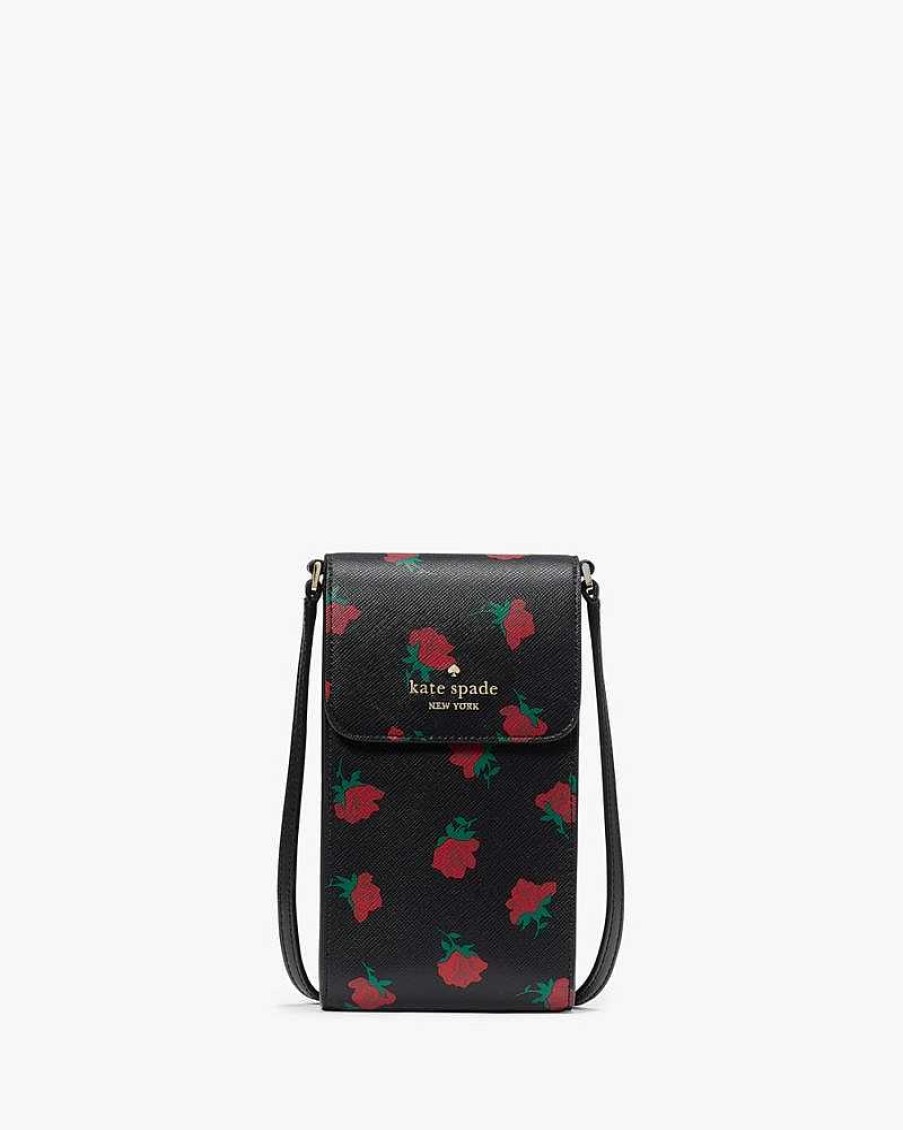 Handbags Kate Spade Outlet | Madison Rose Toss Printed North South Crossbody