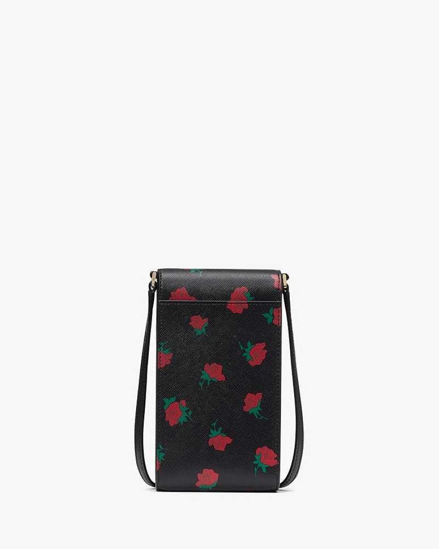 Handbags Kate Spade Outlet | Madison Rose Toss Printed North South Crossbody