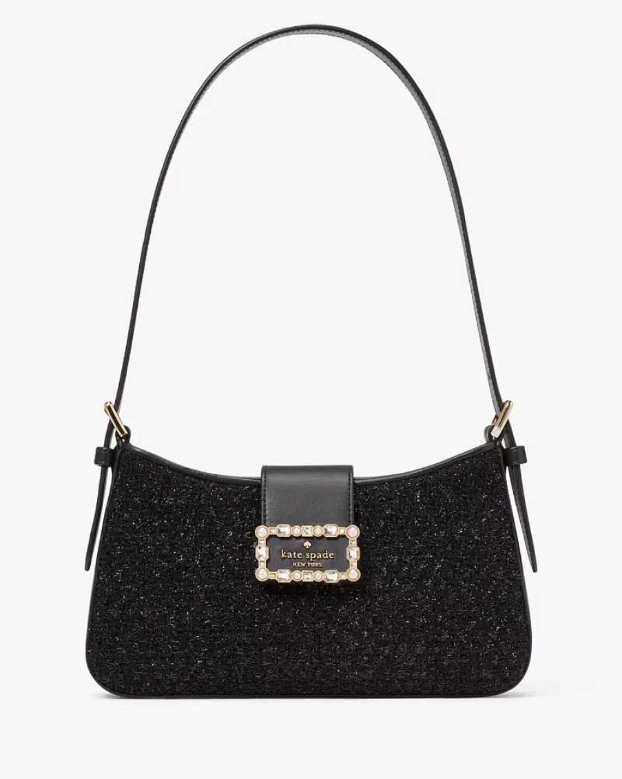 Handbags Kate Spade Outlet | Reegan Tinsel Tweed Small Shoulder Bag