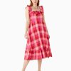 Clothing Kate Spade Outlet | Picnic Woven Ruffle Midi Dress