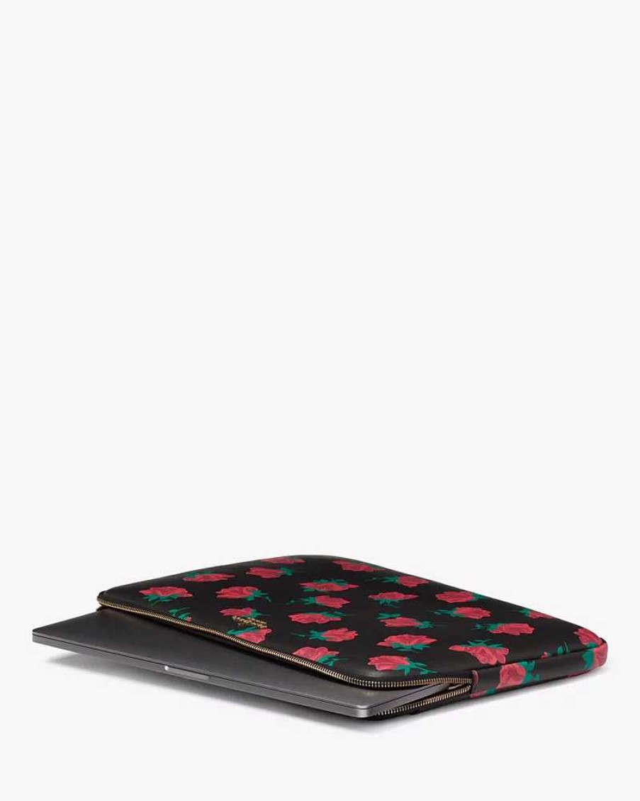 Accessories Kate Spade Outlet | Madison Rose Toss Printed Laptop Sleeve