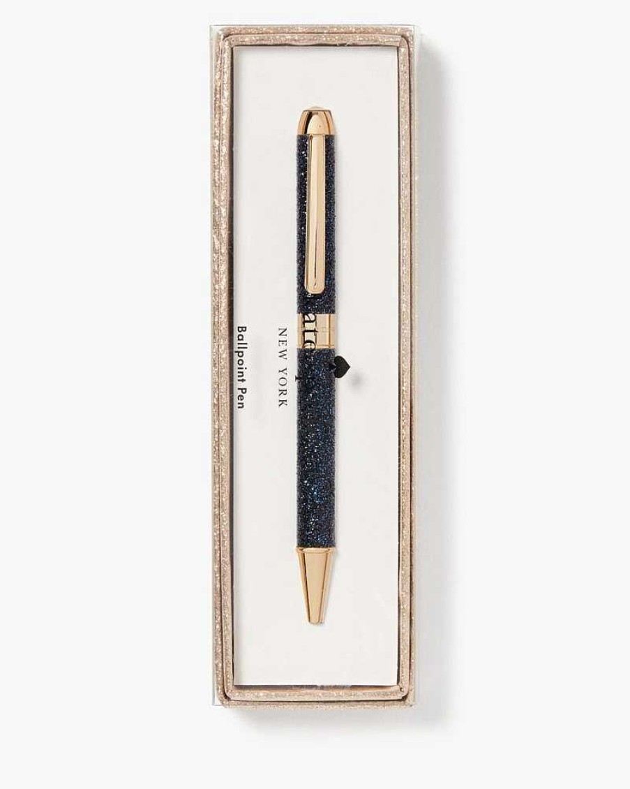 Accessories Kate Spade Outlet | Navy Glitter Ballpoint Pen