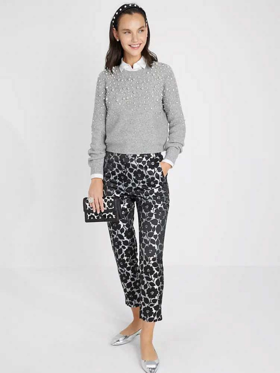 Clothing Kate Spade Outlet | Pearl Rhinestone Embellished Sweater