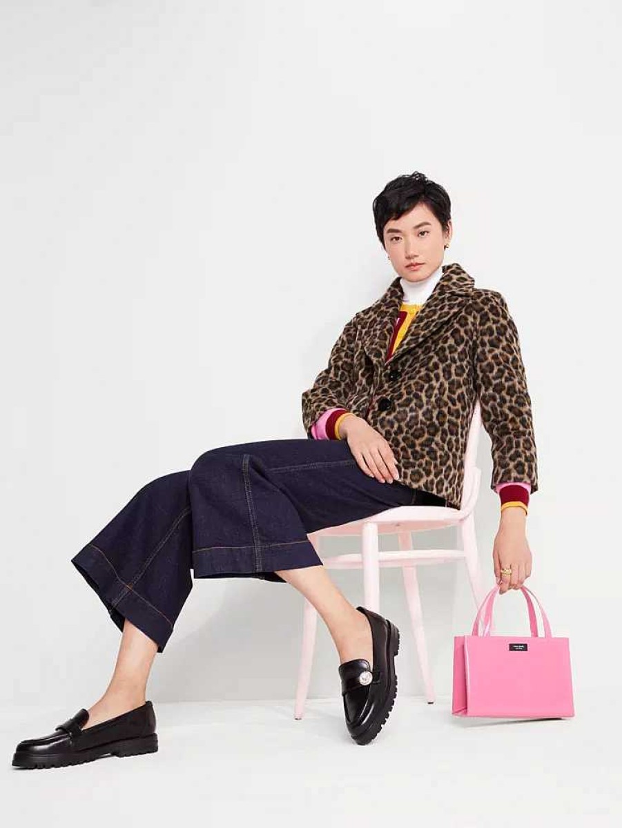 Clothing Kate Spade Outlet | Brushed Leopard Jacket