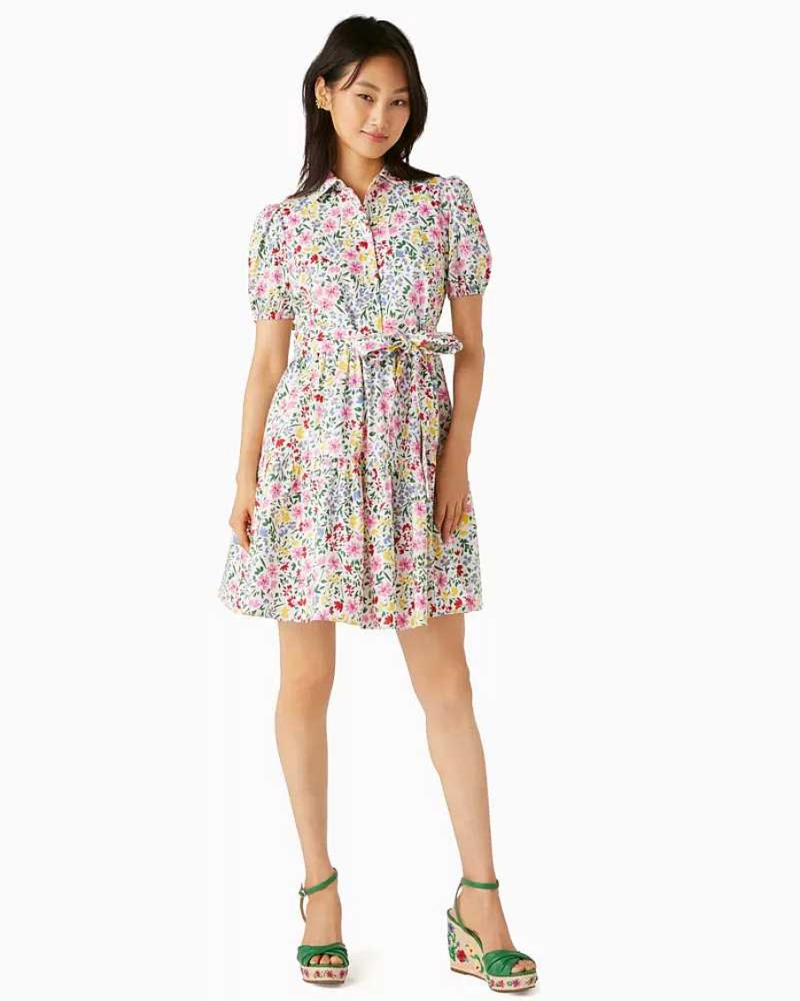 Clothing Kate Spade Outlet | Shoreside Floral Shirtdress