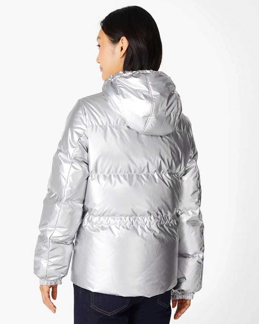 Clothing Kate Spade Outlet | Metallic Short Puffer