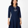 Clothing Kate Spade Outlet | Pearl Bow Ponte Dress