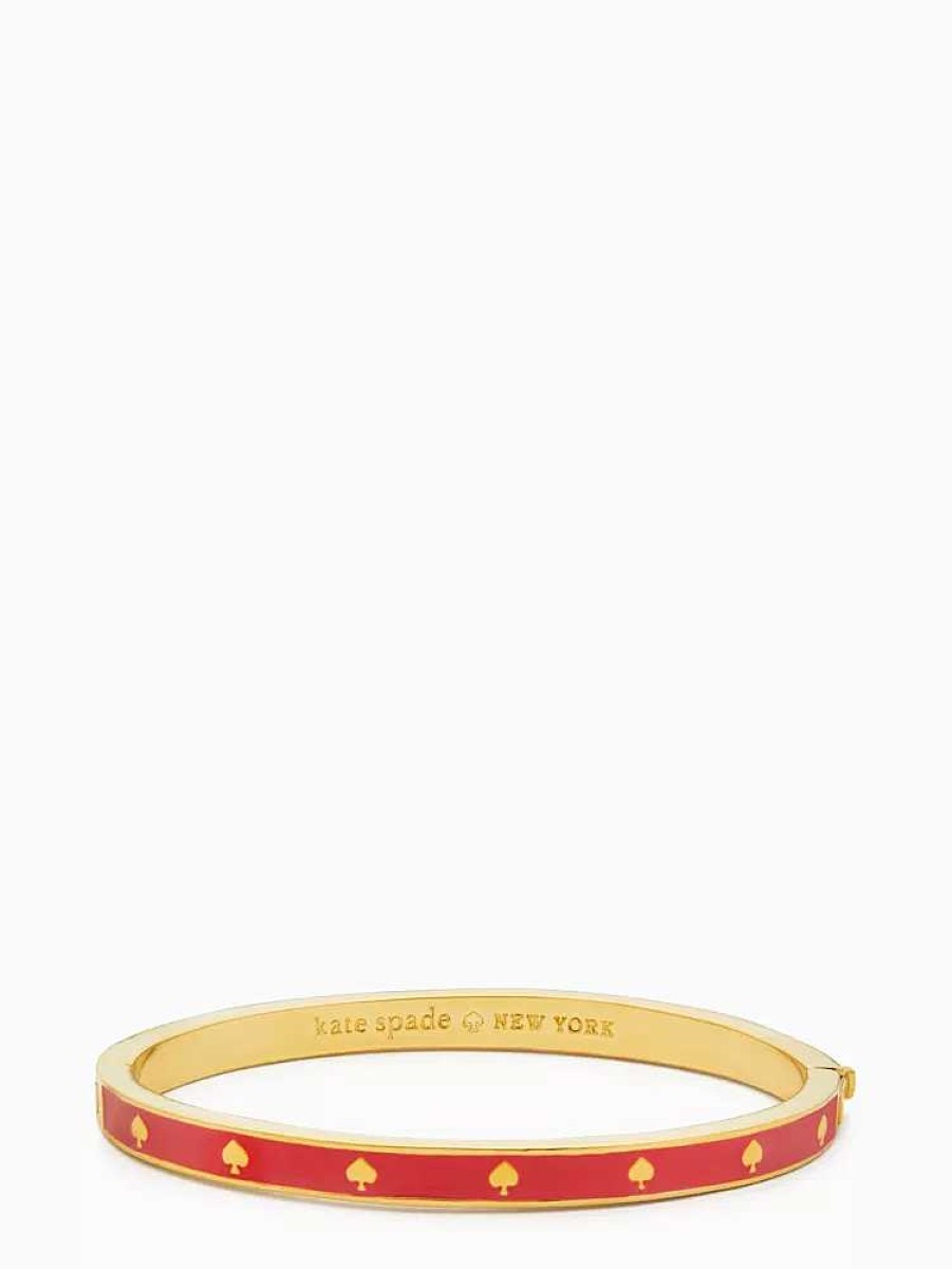 Jewelry Kate Spade Outlet | Spot The Spade Enamel Hinged Bangle