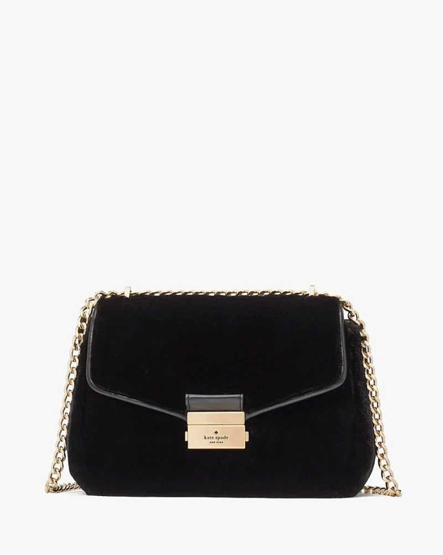 Handbags Kate Spade Outlet | Carey Faux Fur Small Flap Shoulder