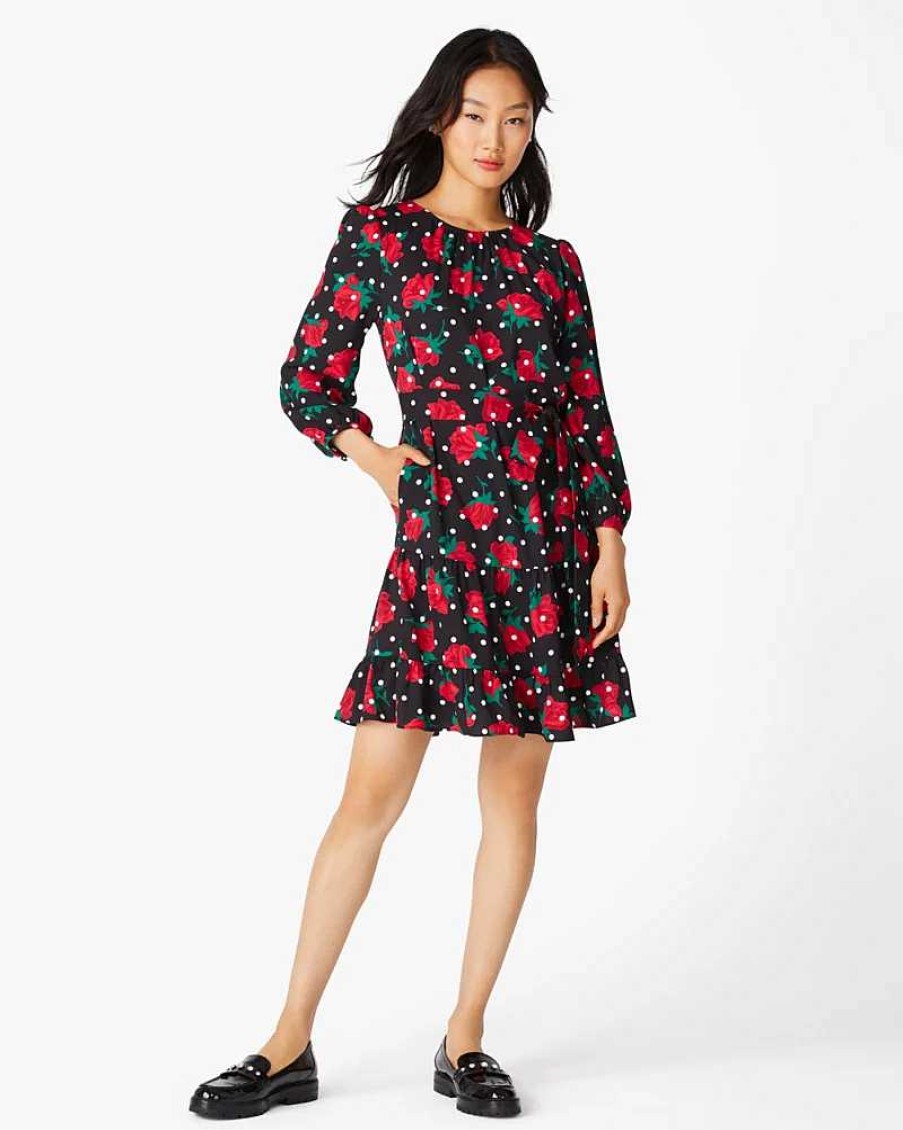 Clothing Kate Spade Outlet | Rose Dot Toss Shift Dress