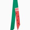 Handbags Kate Spade Outlet | Watermelon Party Silk Skinny Scarf