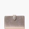 Wallets Kate Spade Outlet | Glimmer Metallic Saffiano Medium Compact Bifold Wallet