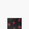 Wallets Kate Spade Outlet | Madison Rose Toss Printed Small Slim Card Holder